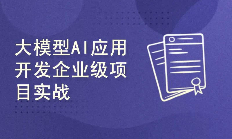 大模型AI应用开发企业级项目实战（提示词工程+大模型NLP应用+AI对话产品）